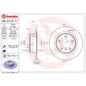 Brembo | Bremsscheibe | 08.C115.11