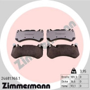 Zimmermann | Bremsbelagsatz, Scheibenbremse | 24681.966.1