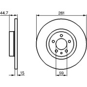 BOSCH | Bremsscheibe | 0 986 478 668