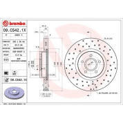 Brembo | Bremsscheibe | 09.C542.1X