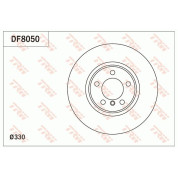 TRW | Bremsscheibe | DF8050