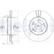 Delphi | Bremsscheibe | BG2345