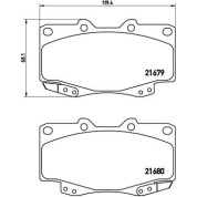 Brembo | Bremsbelagsatz, Scheibenbremse | P 83 069