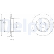 Delphi | Bremsscheibe | BG3673