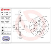 Brembo | Bremsscheibe | 09.7012.1X