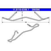 ATE | Feder, Bremssattel | 11.8116-0356.1