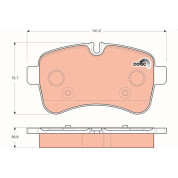 TRW | Bremsbelagsatz, Scheibenbremse | GDB1748