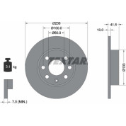 Textar | Bremsscheibe | 92020800