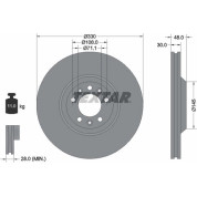 Textar | Bremsscheibe | 92129503