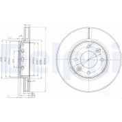 Delphi | Bremsscheibe | BG3800