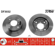 TRW | Bremsscheibe | DF3032