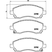 Brembo | Bremsbelagsatz, Scheibenbremse | P 78 009