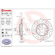 Brembo | Bremsscheibe | 09.A727.1X