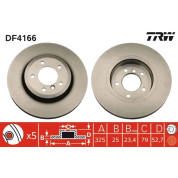 TRW | Bremsscheibe | DF4166