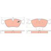TRW | Bremsbelagsatz, Scheibenbremse | GDB1159