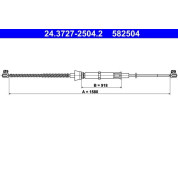 ATE | Seilzug, Feststellbremse | 24.3727-2504.2