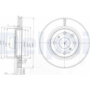 Delphi | Bremsscheibe | BG3976