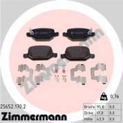 Zimmermann | Bremsbelagsatz, Scheibenbremse | 25652.170.2