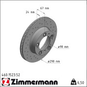 Zimmermann | Bremsscheibe | 460.1523.52