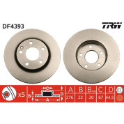 TRW | Bremsscheibe | DF4393