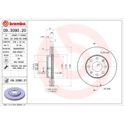 Brembo | Bremsscheibe | 09.3090.21