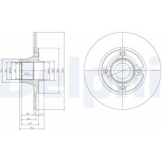 Delphi | Bremsscheibe | BG9033RS