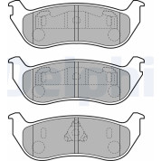 Delphi | Bremsbelagsatz, Scheibenbremse | LP1859