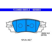 ATE | Bremsbelagsatz, Scheibenbremse | 13.0460-5693.2
