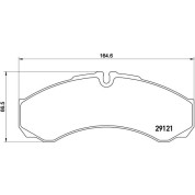 Brembo | Bremsbelagsatz, Scheibenbremse | P A6 017