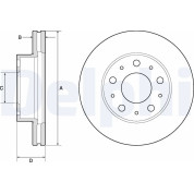 Delphi | Bremsscheibe | BG9180C