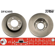 TRW | Bremsscheibe | DF4249S