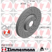 Zimmermann | Bremsscheibe | 250.1377.52