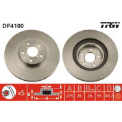 TRW | Bremsscheibe | DF4100