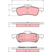 TRW | Bremsbelagsatz, Scheibenbremse | GDB1477