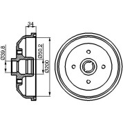 BOSCH | Bremstrommel | 0 986 477 040