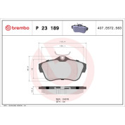 Brembo | Bremsbelagsatz, Scheibenbremse | P 23 189