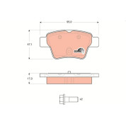 TRW | Bremsbelagsatz, Scheibenbremse | GDB1620