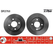 TRW | Bremsscheibe | DF2753