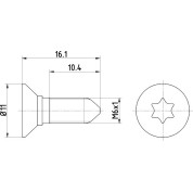 Textar | Schraube, Bremsscheibe | TPM0008