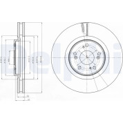 Delphi | Bremsscheibe | BG4225