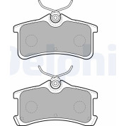 Delphi | Bremsbelagsatz, Scheibenbremse | LP1917
