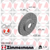 Zimmermann | Bremsscheibe | 590.2808.52