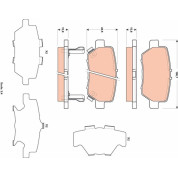 TRW | Bremsbelagsatz, Scheibenbremse | GDB3512