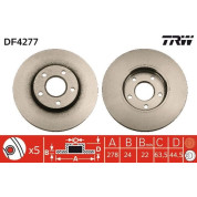 TRW | Bremsscheibe | DF4277