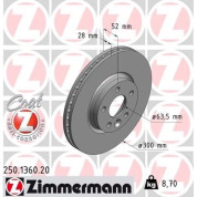 Zimmermann | Bremsscheibe | 250.1360.20