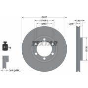 Textar | Bremsscheibe | 92075800