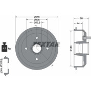 Textar | Bremstrommel | 94012900