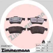 Zimmermann | Bremsbelagsatz, Scheibenbremse | 23482.965.1