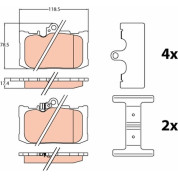 TRW | Bremsbelagsatz, Scheibenbremse | GDB4460