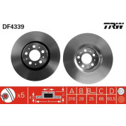 TRW | Bremsscheibe | DF4339